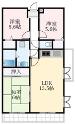 ベルコート初芝の物件間取画像